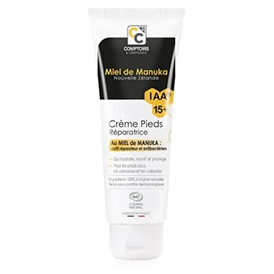 Imagen de COMPTOIRS ET COMPAGNIES Crema reparadora para Pies con Miel de Manuka IAA15+ Repara y Nutre Secos Certificado Cosmos Natural 75ml