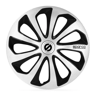 Imagen de SPARCO Sicilia SPC1675SVBKC Tapacubos 16in negro/plata, carbón