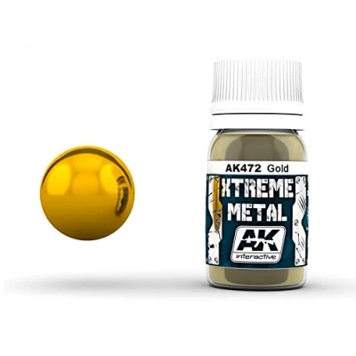 Imagen de AK Interactive 30ml Extreme Metal Paints Gold AK00472