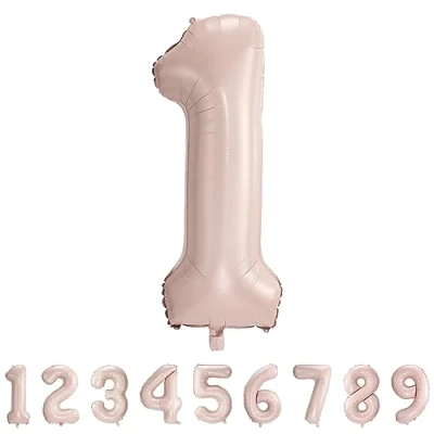 Imagen de Globos de Cumpleãnos 1 Rosa,101 CM Globo Numeros Gigantes Grandes Decoracion,Globo Numero 1,Globos Niño Niña Adultos,Vuelan con Helio