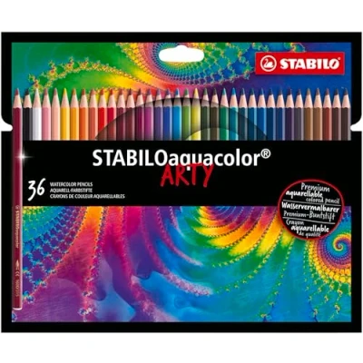 Imagen de Lápiz de color acuarelable STABILOaquacolor Estuche ARTY con 36 colores