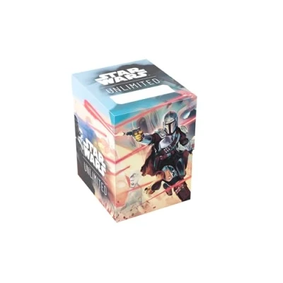 Imagen de Gamegenic Star Wars: Unlimited Soft Crate Mandalorian/Moff Gideon Impresión a Todo Color con Diseños Oficiales Caja para Mazos Caben 60 Cartas Doble Funda TCGs y LCGs