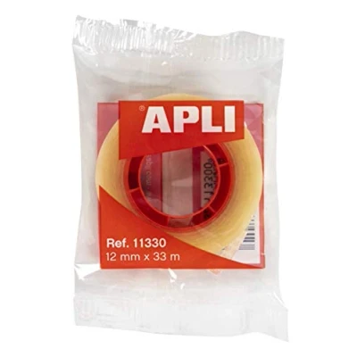 Imagen de APLI 11330 Cinta adhesiva celo transparente 12 mm x 33 m