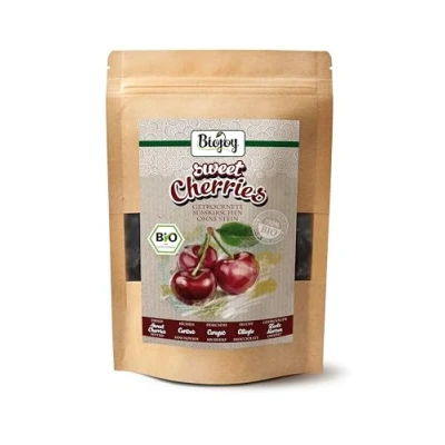 Imagen de Biojoy Cerezas secas BÍO (250 g), sin hueso, azúcar añadido y azufre