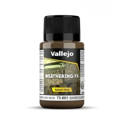 Imagen de Vallejo 40 ml «Salpicaduras Barro Europeo» Botella Efecto Weathering