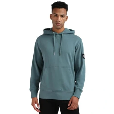 Imagen de Calvin Klein Jeans Badge Hoodie J30j323430 Sudaderas con Capucha, Azul (North Atlantic), L Hombre