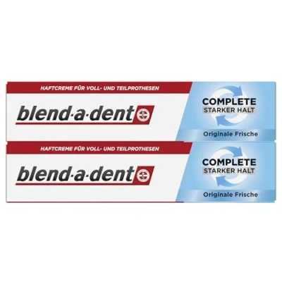 Imagen de blend a dent 2 x 47 g crema fijadora, extra fuerte, completa
