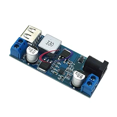 Imagen de DC 6V 9V 12V 24V a 5V 5A Buck Converter Module, 9 36V Paso abajo USB Transformador Dual Salida Regulador de Voltaje Junta