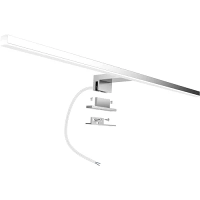 Imagen de Aogled Led Espejo Luz Baño 10W 820LM 60CM 230V 4000K,Lámpara de 3 en 1 IP44 Clase II,Diseño Delgado,Sin Parpadeo,Espejo No Regulable Frente/Gabinete/Iluminación Pared Neutro Blanco