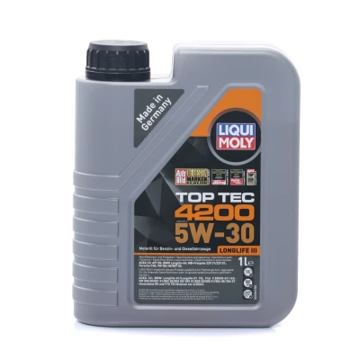 Imagen de Liqui Moly Top Tec 4200 5W 30 5L Aceite de motor 3707 BMW: 3 Compact, X5, Touring, VOLKSWAGEN: Scirocco III, Multivan 5 (7HM, Sharan II norauto,