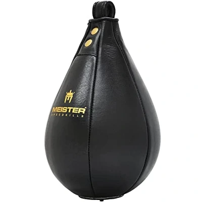 Imagen de Meister SpeedKills Bolsa de Velocidad Cuero con vejiga látex Ligera, Color Negro, Grande (10.5 x 7 Pulgadas)