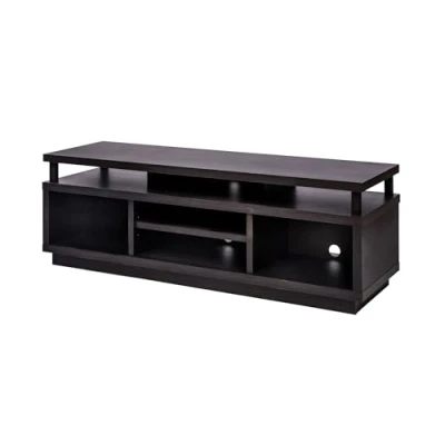 Imagen de Iris Ohyama, Mueble de TV /TV mueble/ con 5 estantes abiertos / hasta 55, Madera maciza, orificios para cables, Oficina, Sala Cabinet Middle OTS 125M Roble negro