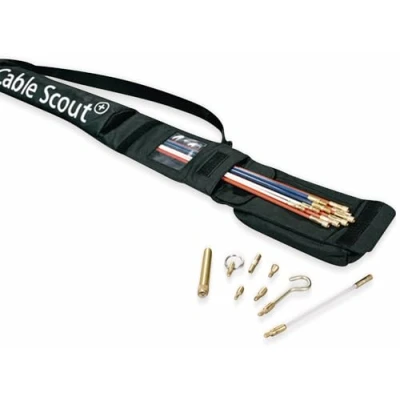 Imagen de HellermannTyton, Cable Scout+, DeluxeSset, Sets de Barras, Sistema Instalación Cable, Material Polivinilo Cloruro Flexible (PVC), color Negro, 1 Pieza