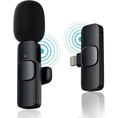 Imagen de micrófono inalámbrico Lavalier para iPhone, Bluetooth Plug Play YouTube, TikTok, Facebook Live Stream, reducción de ruido sincronización automática