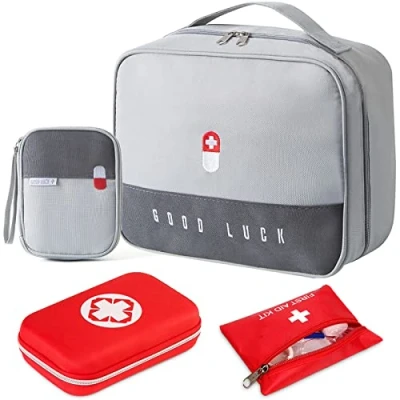 Imagen de JOYBOY 4Pcs Botiquín de Primeros Auxilios,Bolsa Médica Vacio,kit Portátil,para Oficina,Hogar,Deportes,Viajes,Senderismo,Camping