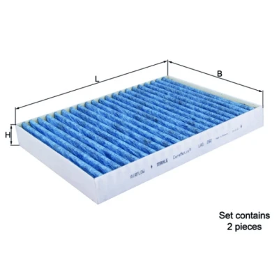 Imagen de MAHLE ORIGINAL LAO 292/S Filtro de habitáculo carbón activado, con efecto antialérgico, bactericida 262,0 184 30,0 CareMetix