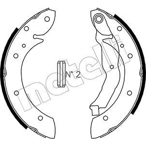 Imagen de Kit de zapatas METELLI 53 0351
