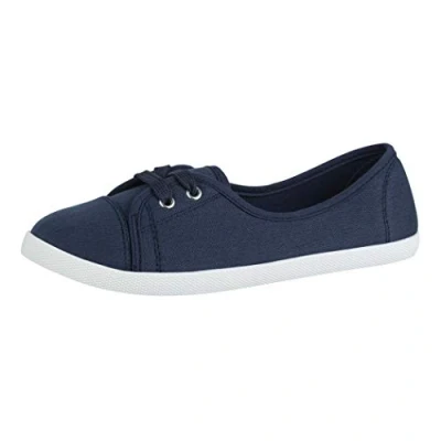 Imagen de Elara Bailarina Mujer Sneaker con Cordones Chunkyrayan BD1413 Navy 42