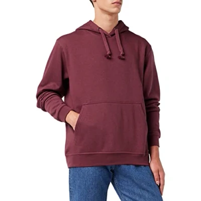 Imagen de CliQue Basic Sudadera con Capucha, Rojo (Burgundy), XXXL para Hombre