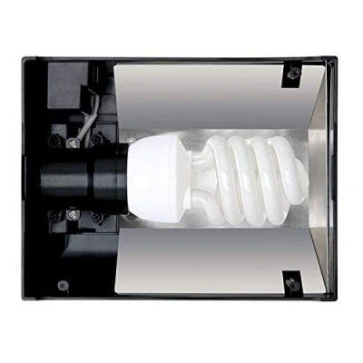 Imagen de Exo Terra Compact Top, funda para terrario, nano, 1 lámpara, con reflector, 20 x 9 15 cm, casquillo E27, negro