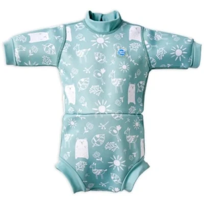 Imagen de Splash About Happy Nappy Wetsuit Traje de baño una Pieza, Sunny Bear, 12 24 Meses Unisex bebé