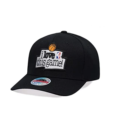 Imagen de Mitchell &amp; Ness NBA/HWC I Love This Game Gorra clásica roja Snapback, Game, Black, Talla única