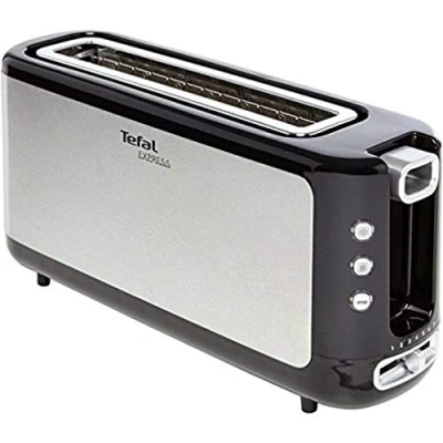 Imagen de Tefal TL365ETR Tostadora, 1000 W, 1 rebanada, negro/acero inoxidable