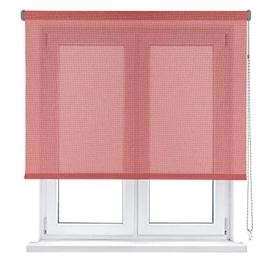 Imagen de VIEWTEX Estor Enrollable Screen Apertura 10% Plata y Rojo 135 X 250cm Fabricado en España Garantia 5 años