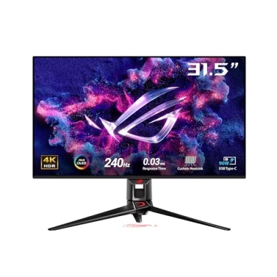 Imagen de Monitor Asus ROG Swift OLED PG32UCDM, 31.5&quot;, UHD 4K, 0.03 ms GtG, 240 Hz, Adaptive Sync, HDR, Negro