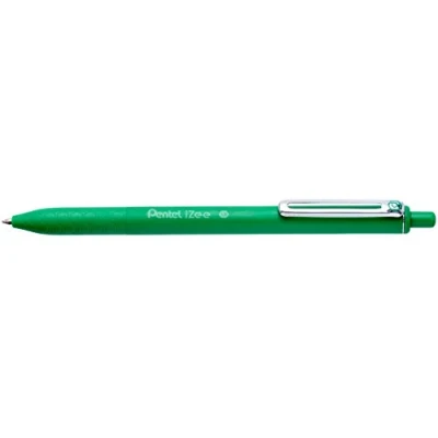 Imagen de Pentel BX470 D IZee Bolígrafo con clip metálico (grosor de trazo 0, 5 mm, 12 unidades), color verde