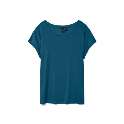 Imagen de Vero Moda Vmava Plain TOP Gajrs Camiseta básica, Mujer, Talla: XS, Moroccan blue