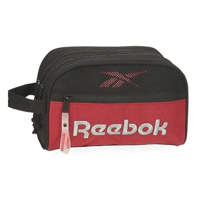 Imagen de Reebok Portland Neceser Dos Compartimentos Adaptable Negro 26x16x12 cms Poliéster