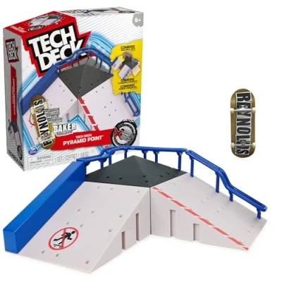 Imagen de Tech Deck, Pyramid Point, X Connect Park Creator, Juego de rampa Personalizable y para Construir con diapasón Exclusivo, Juguete niñas a Partir 6 años, Color pryamid, Medium (Spin Master 6066859)