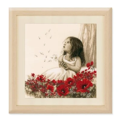 Imagen de VERVACO Kit de Punto Cruz, Cotton, Colores Variados, ca. 33 x 34 cm / 13,2&quot; 13,6&quot;