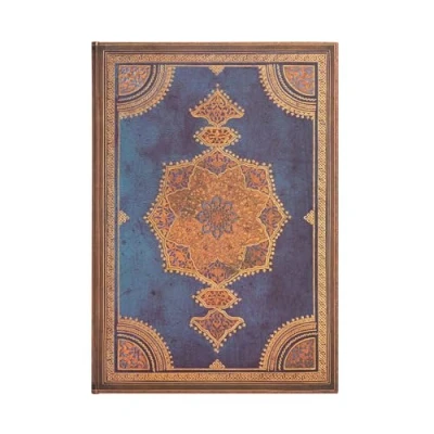 Imagen de Safavid Indigo (Safavid Binding Art) Grande Unlined Hardcover Journal: Hardcover, 120 gsm, ribbon marker, memento pouch, wrap closure