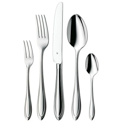 Imagen de WMF Verona Cubertería 60 Piezas para 12 Comensales, Acero Inoxidable Cromargan con Acabado Brillante