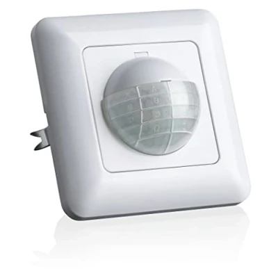 Imagen de SEBSON Detector de Movimiento Interior, Montaje Empotrado en Pared, LED Adecuado, Sensor Infrarrojos, Programable, Alcance 10m / 190 Instalación 60x49x32mm