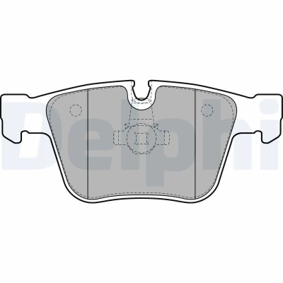 Imagen de DELPHI LP2115 Juego de pastillas freno preparado para indicador desgaste Chapa antichirridos sin accesorios MERCEDES BENZ: Clase S Berlina