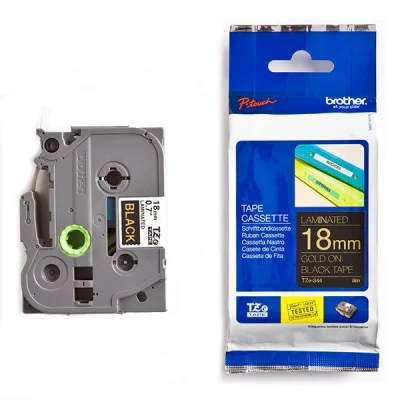 Imagen de Brother TZE344 Cinta, color dorado y negro