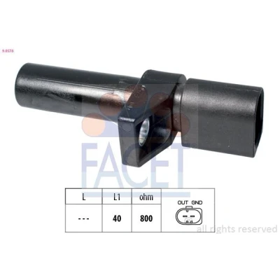 Imagen de FACET 9.0578 Sensor de Cigueñal Made in Italy OE Equivalent MERCEDES BENZ: SL Cabrio, Clase ML, CLK Coupé, JEEP: GRAND CHEROKEE 2, 3