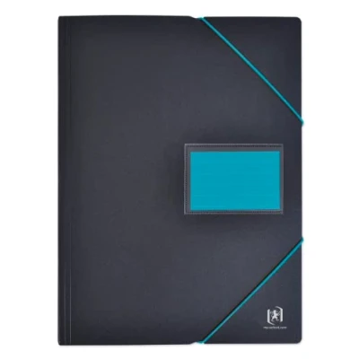 Imagen de OXFORD Protège Documents Students A4 200 vues / 100 Pochettes Couverture Polypro Bicolore Noir/Bleu