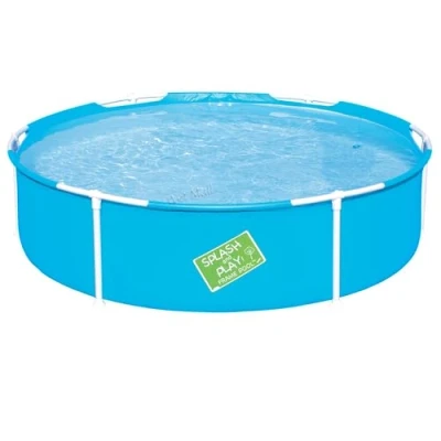 Imagen de BESTWAY 56283 Piscina Desmontable Tubular Infantil Mi Primera 152x38 cm 580 Litros con Válvula de drenaje Marcos Anticorrosión y Parche Reparación