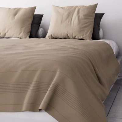 Imagen de Soleil d&#039;ocre ADELE Colcha, Beige (Crudo), 220 x 240 cm