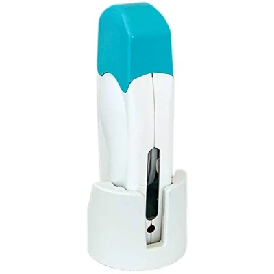 Imagen de EpilWax Calentador de Cera para Rollos 100 ml con Base Dispositivo Cartuchos Recambio (Individual base, Blanco)