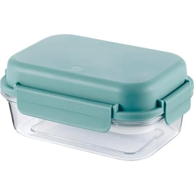 Imagen de Zwilling Lunchtime Fiambrera con compartimentos y acumulador de frío, a prueba fugas, para escuela, trabajo, picnic, viajes, camping, 21 cm x 15 cm, 1 l, color verde