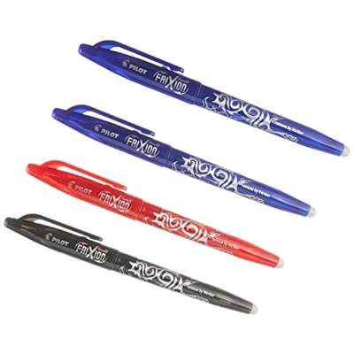 Imagen de PILOT FriXion Ball Bolígrafo borrable, 4 unidades, multicolor Punta Media
