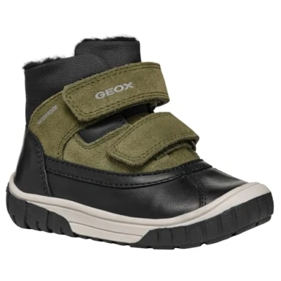 Imagen de Geox OMAR BOY WPF Botas para la nieve niños, Talla: 24, Black/dark green Zapatos