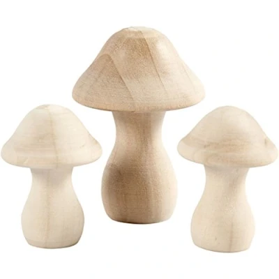 Imagen de 56519 Champiñones de madera 4,5 x 2 piezas + 6,5 1 p