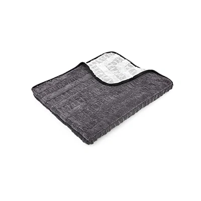 Imagen de The Rag Company Toalla de secado Gauntlet Mezcla 70/30 microfibra coreana, diseñada para secar vehículos más rápido, a fondo y suavemente que otros, 900 g/m², 30 x 36 pulgadas, gris