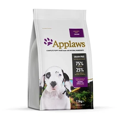 Imagen de Applaws Complete Chicken with Lamb Grain Free Pienso para perros adultos de razas pequeñas y medianas, 1 x 7.5 kg Bolsa